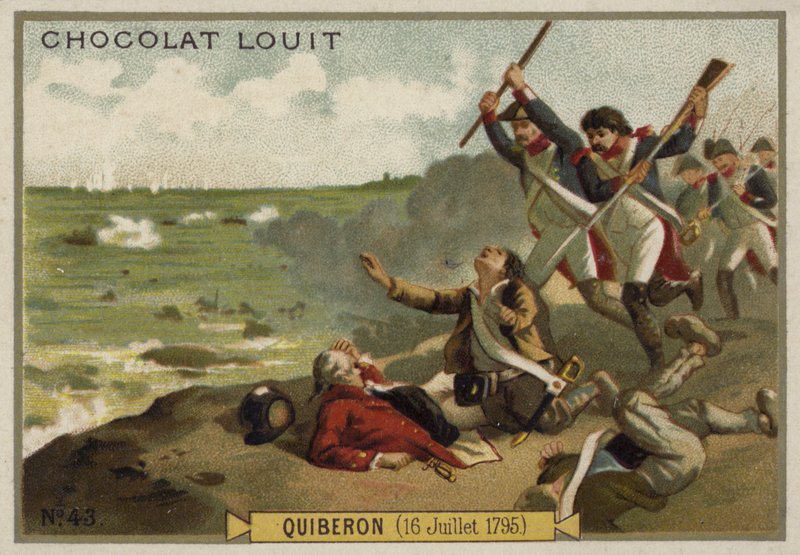 Slaget ved Quiberon, franske revolusjonskriger, 16. juli 1795 av French School