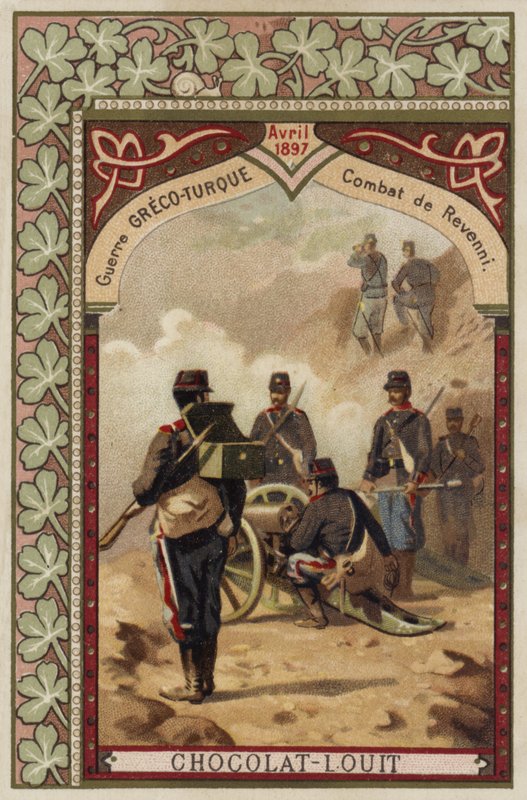 Slaget ved Revenni, gresk-tyrkisk krig, april 1897 av French School