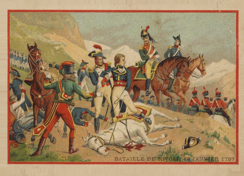 Slaget ved Rivoli, 14. januar 1797 av French School
