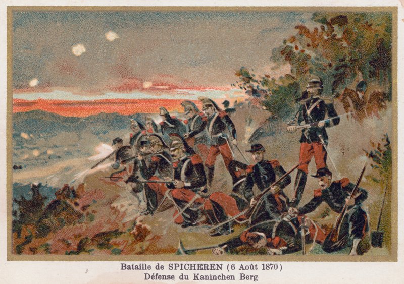 Slaget ved Spicheren, Forsvaret av Kaninchenberg av French School
