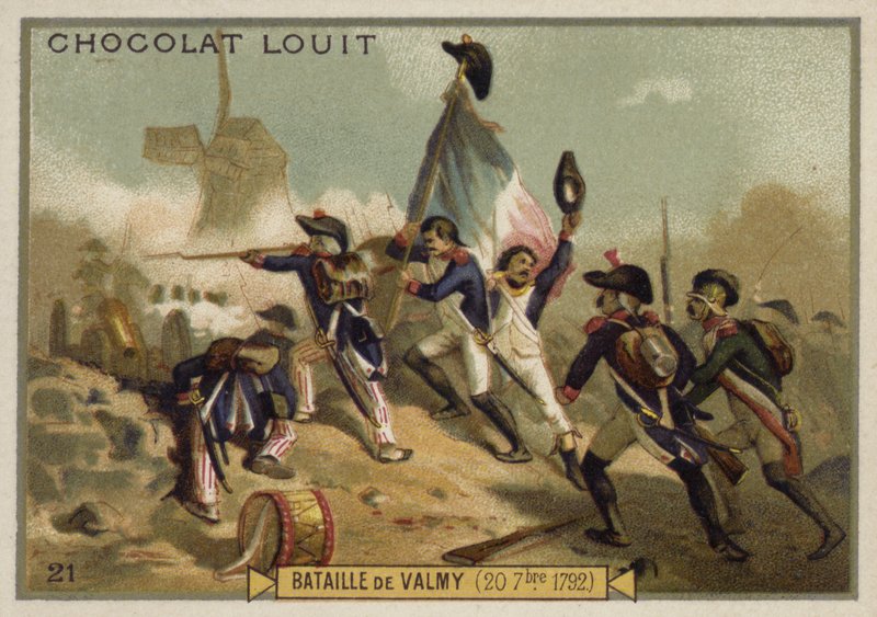 Slaget ved Valmy, Frankrike, 20. september 1792 av French School