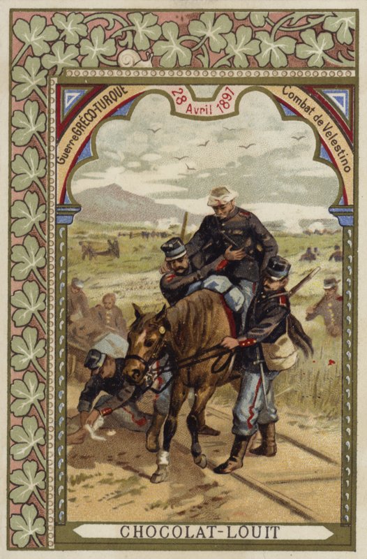 Slaget ved Velestino, gresk-tyrkisk krig, 28. april 1897 av French School