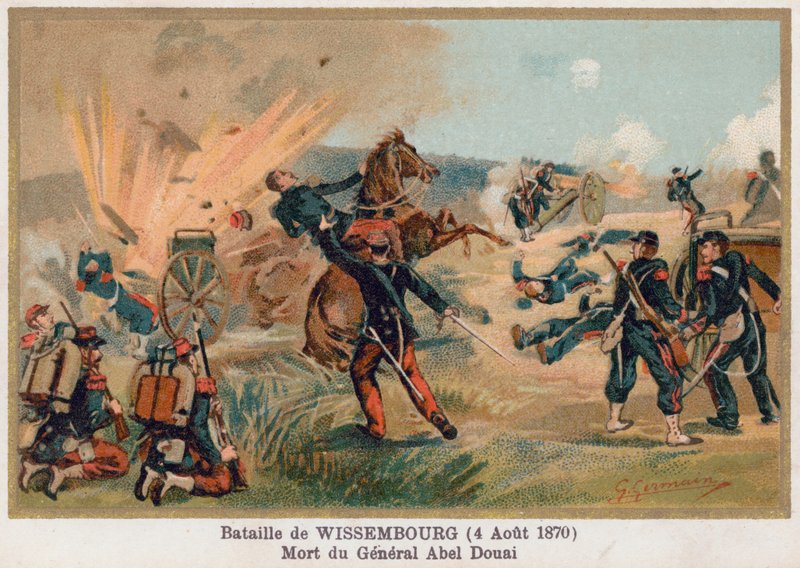 Slaget ved Wissembourg, general Douays død av French School