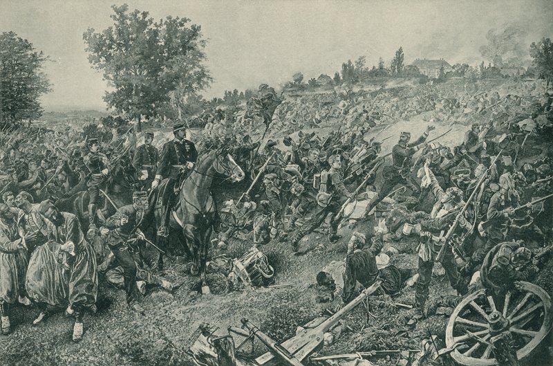 Slaget ved Worth, fransk-prøyssisk krig, 6. august 1870 av French School
