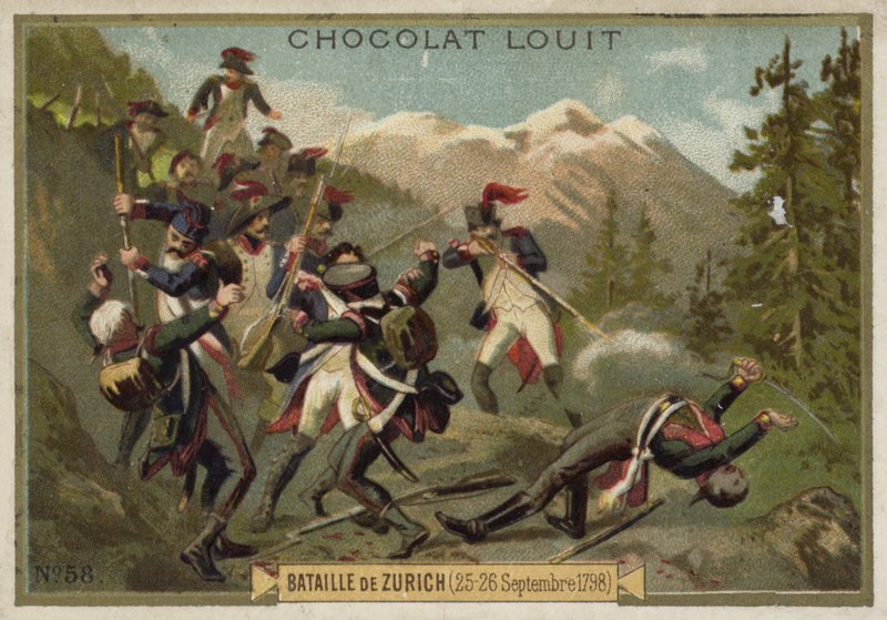 Slaget ved Zürich, franske revolusjonskriger, 25.–26. september 1799 av French School