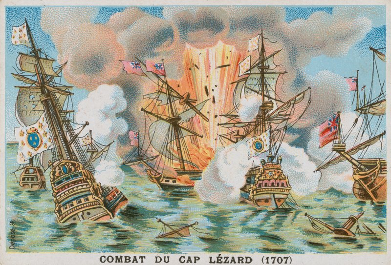 Battle of the Lizard, 1707 av French School