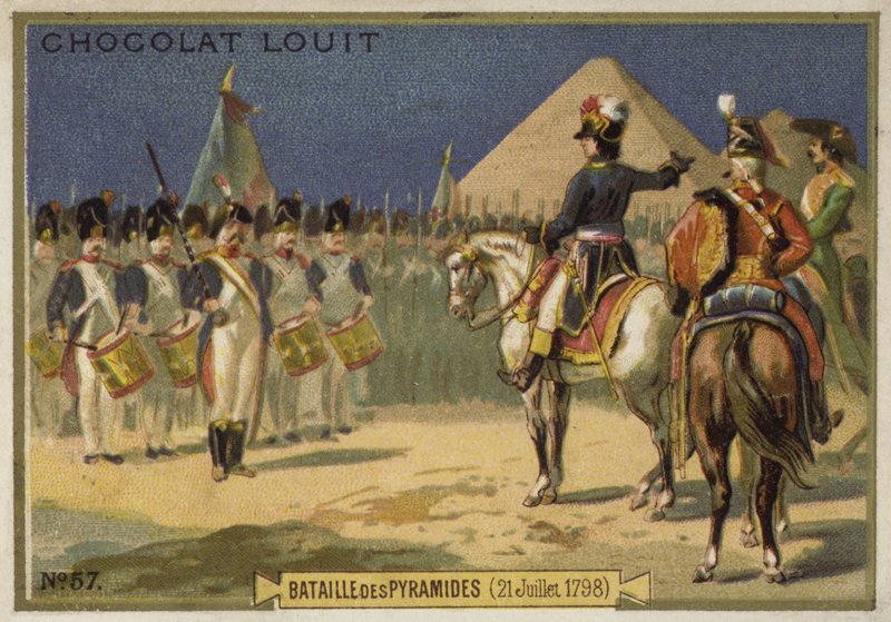 Slaget ved pyramidene, Egypt, 21. juli 1798 av French School