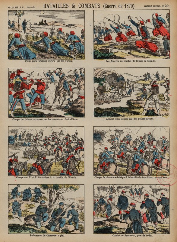 Slaget under den fransk-prøyssiske krigen, 1870-1871 av French School