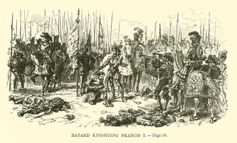 Bayard ridder Francis I av French School