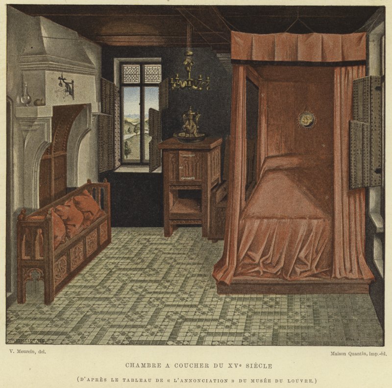 Sengekammer, 1400-tallet av French School