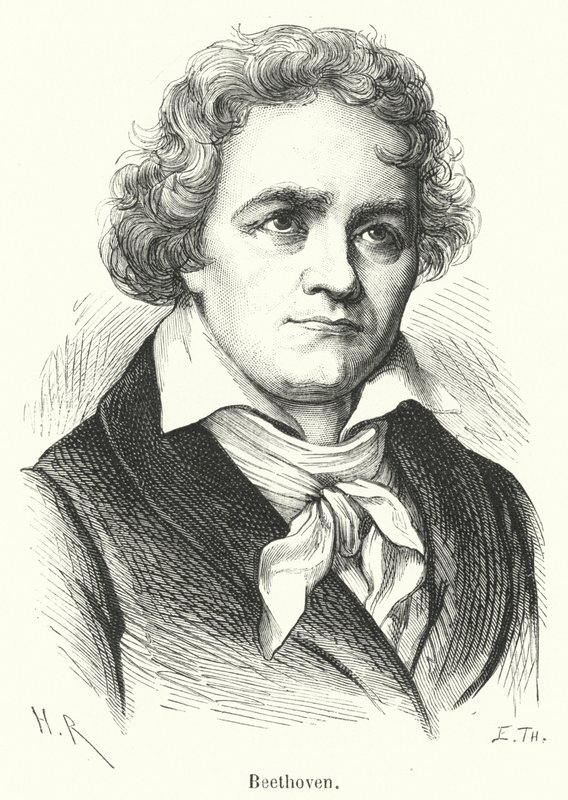 Beethoven (gravering) av French School