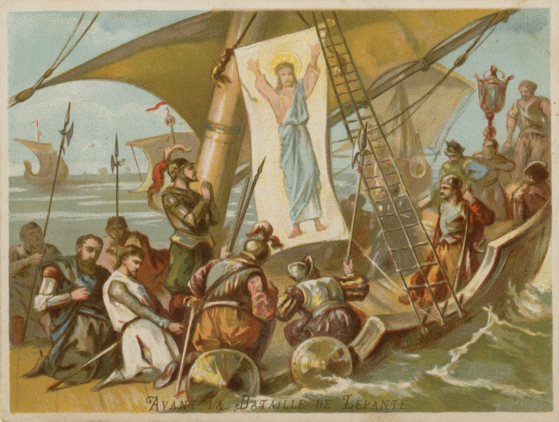 Før slaget ved Lepanto av French School