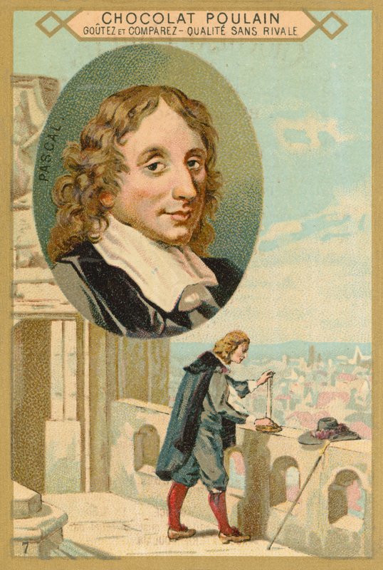 Blaise Pascal , fransk matematiker og fysiker av French School