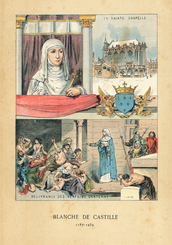 Blanche av Castilla av French School