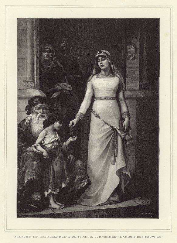 Blanche av Castille, dronningkonsort av Louis VIII av Frankrike og mor til Louis IX av French School