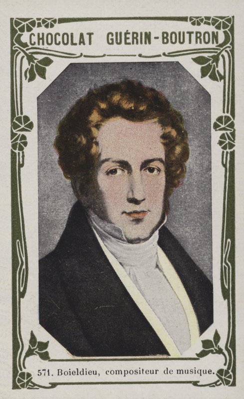 Boieldieu , musikkkomponist (farget bilde) av French School