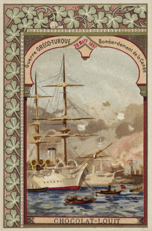 Bombardement av Chania, Kreta, gresk-tyrkisk krig, 28. mars 1897 av French School