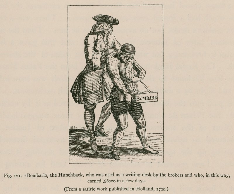 Bombario, the Hunchback, som ble brukt som en skrivepult av meglerne og som på denne måten tjente 6000 pund på noen få dager av French School