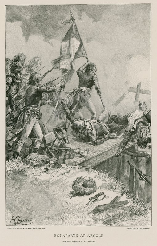 Bonaparte ved Arcole av French School