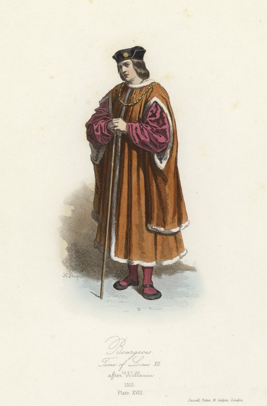 Borgerlig kostyme, regjeringstid til Ludvig XII av Frankrike av French School