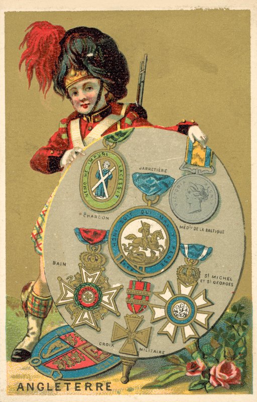 Britiske medaljer (chromolitho) av French School