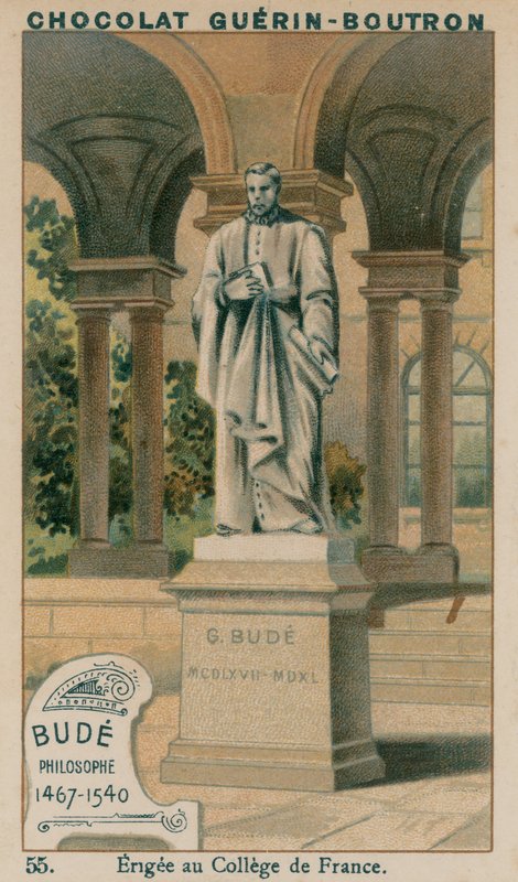 Bude, filosof, 1467-1540, reist ved College de France av French School