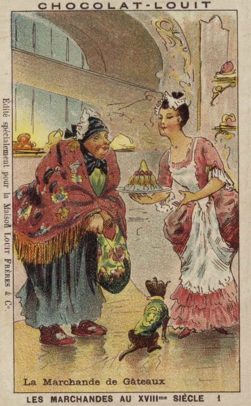 Kakeselger, 1700-tallet av French School