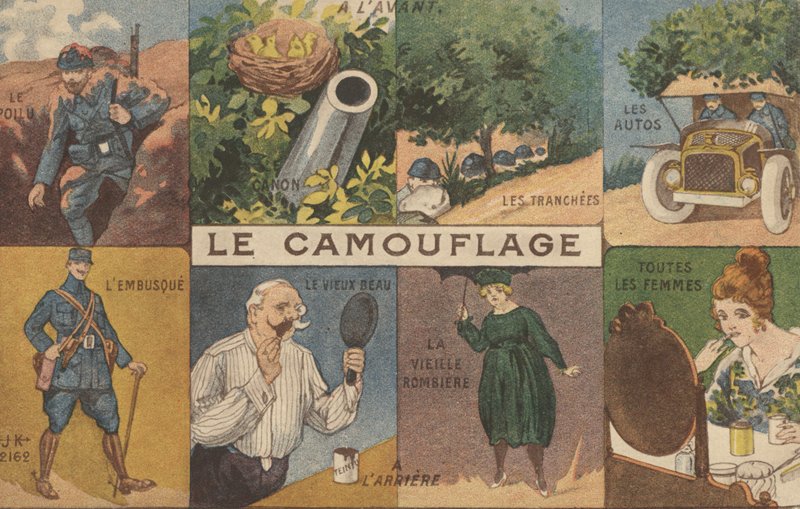 Kamuflasje (farge litho) av French School
