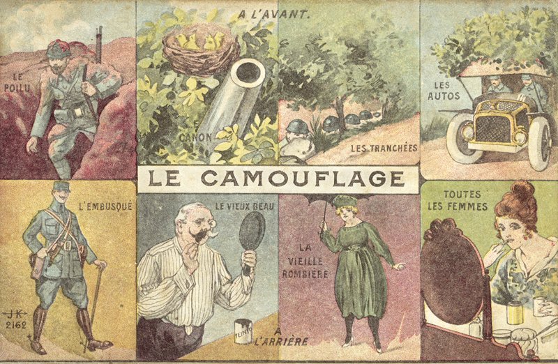 Kamuflasje (farge litho) av French School