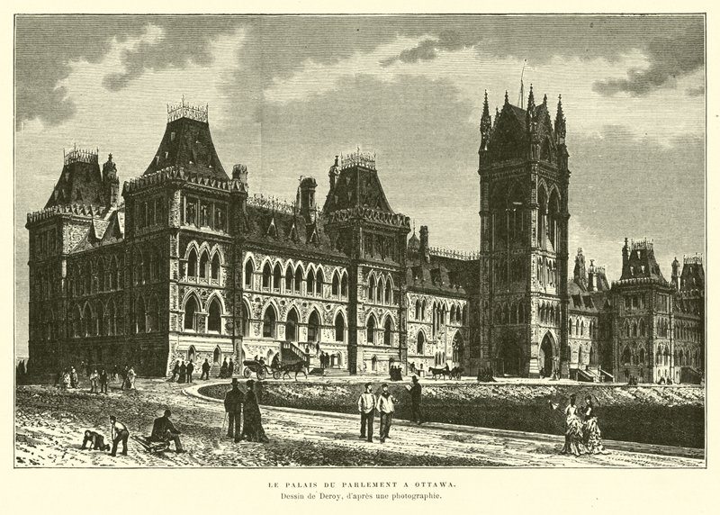 Det kanadiske parlamentet, Ottawa av French School