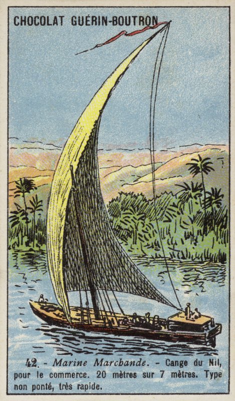 Change on the Nile, Egypt (chromolitho) av French School