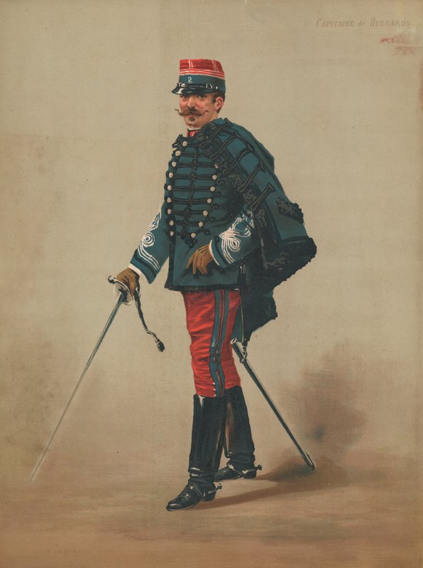 Kaptein av husarer av French School
