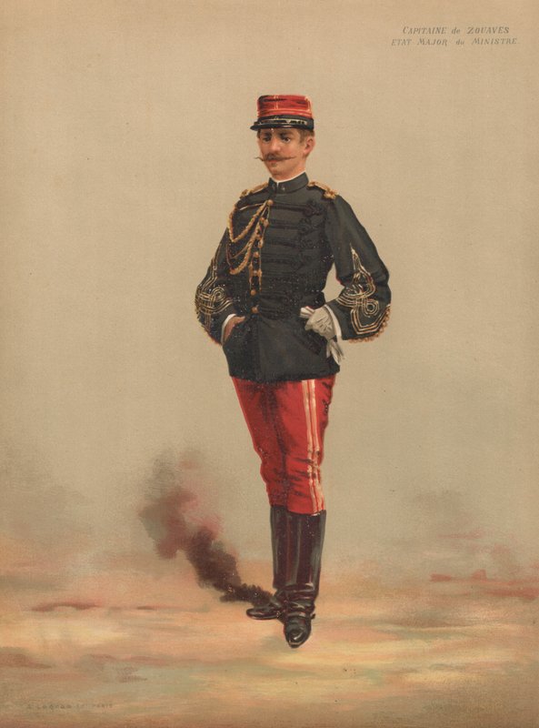 Kaptein av Zouaves, generalstab for ministeren av French School
