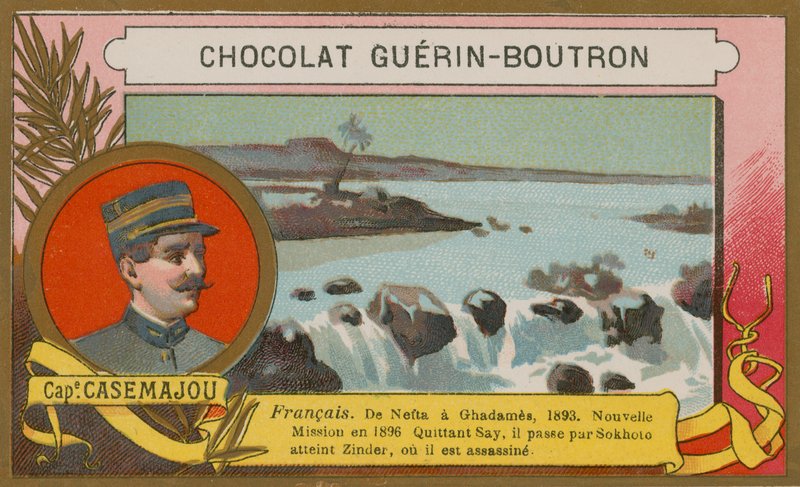 Kaptein Casemajou, fransk soldat og oppdagelsesreisende fra 1800-tallet av French School