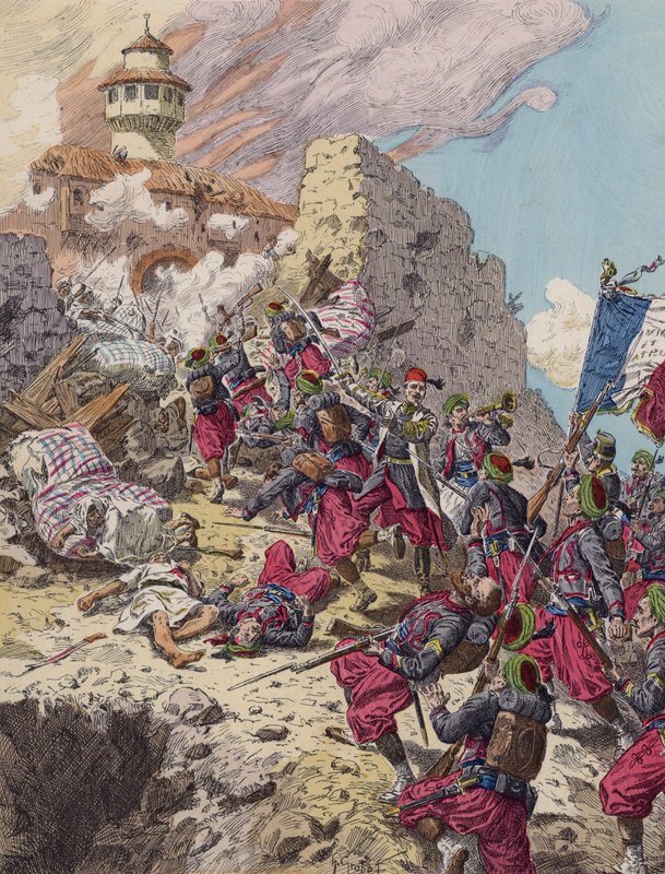Erobringen av Konstantin, Algerie, av franskmennene av French School