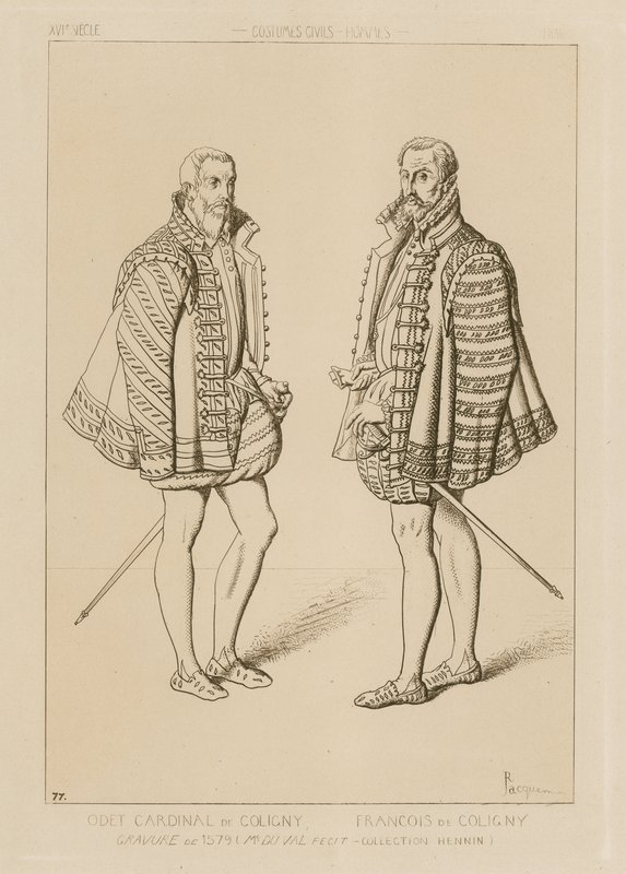 Kardinal Odet de Coligny (1517-1571) og Francois de Coligny (1557-1591) av French School