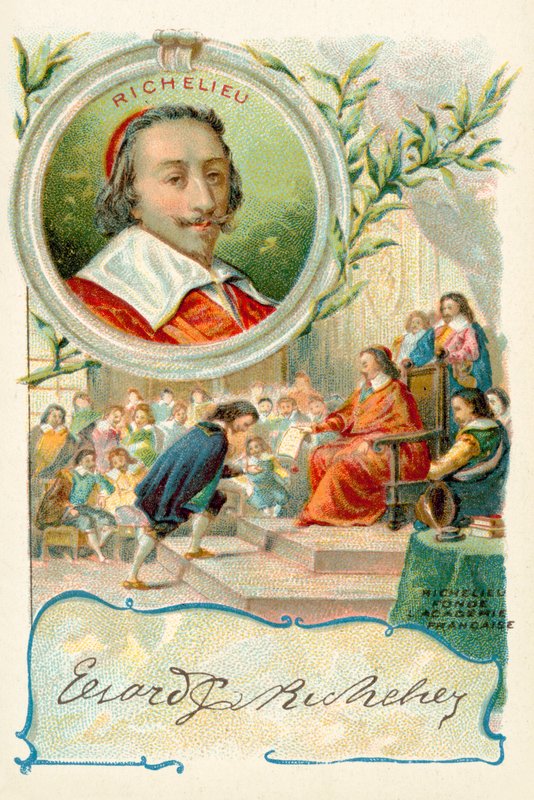 Kardinal Richelieu grunnla Academie Francaise av French School