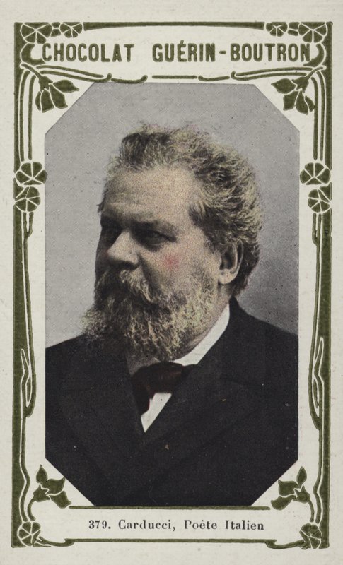 Carducci , italiensk poet (farget bilde) av French School