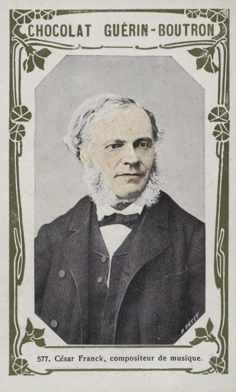 Cesar Franck , musikkkomponist (farget bilde) av French School