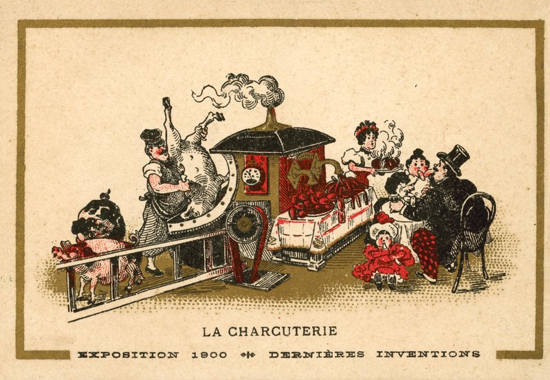 Charcuterie (chromolitho) av French School