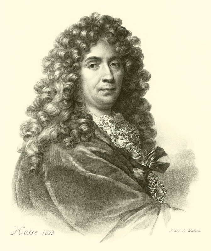 Charles Le Brun, portrett (gravering) av French School