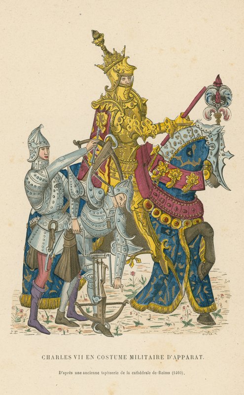 Charles VII av Frankrike av French School