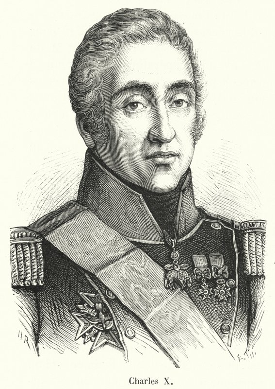 Charles X (gravering) av French School