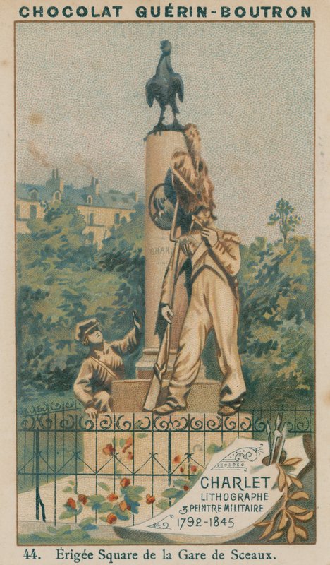 Charlet, litograf og militærmaler, 1792-1845, Erigee Square de la Gare de Sceaux av French School