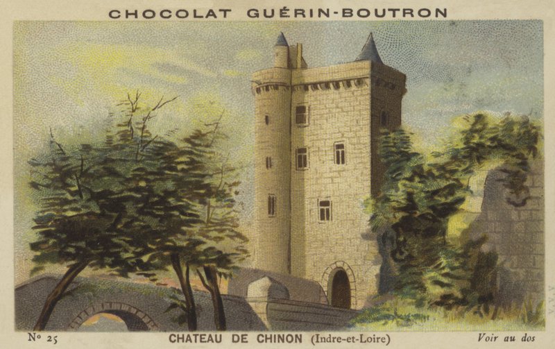 Slottet i Chinon, Indre-et-Loire av French School