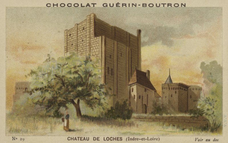 Slottet i Loches, Indre-et-Loire av French School
