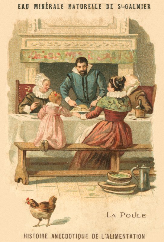 Kylling (chromolitho) av French School