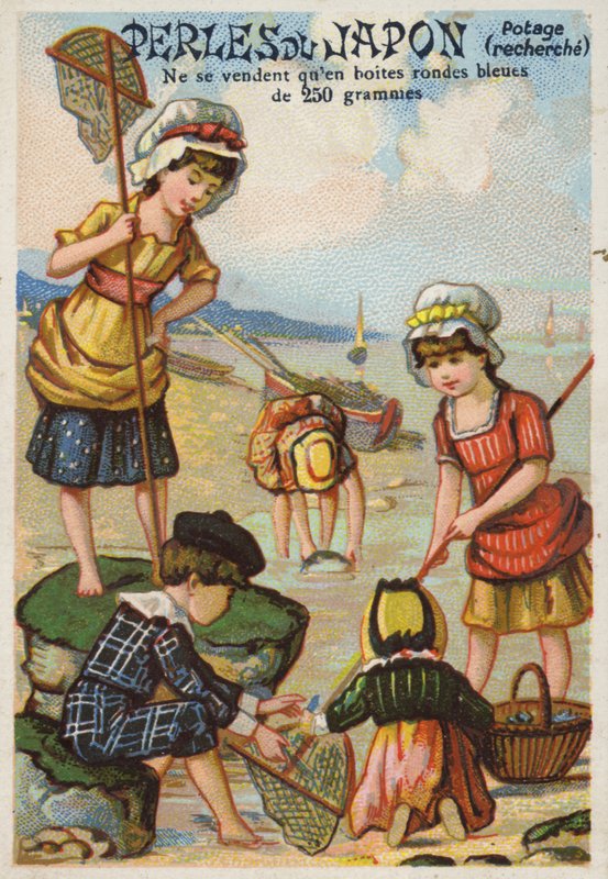 Barn Fiske på stranden av French School