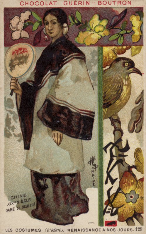 Kinesisk gentlewoman, 1800-tallet av French School