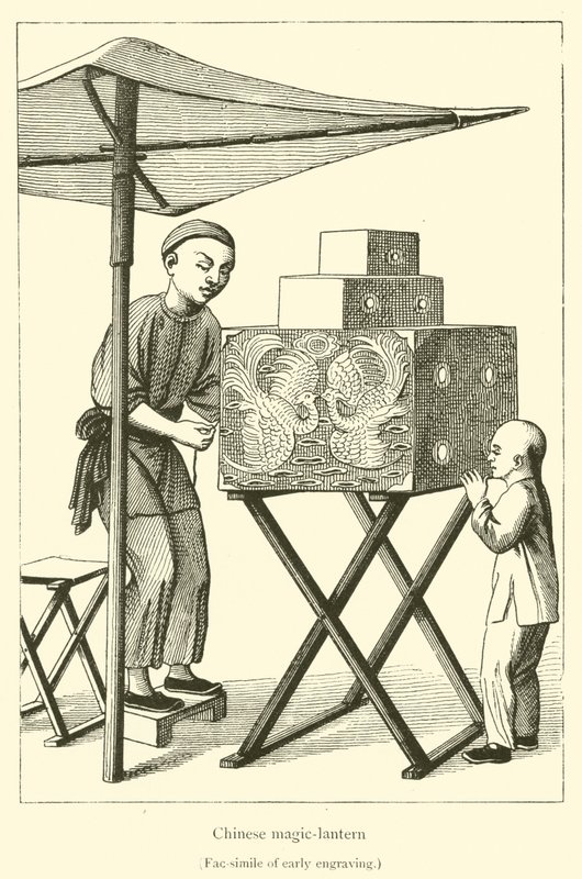 Kinesisk magisk lykt (gravering) av French School